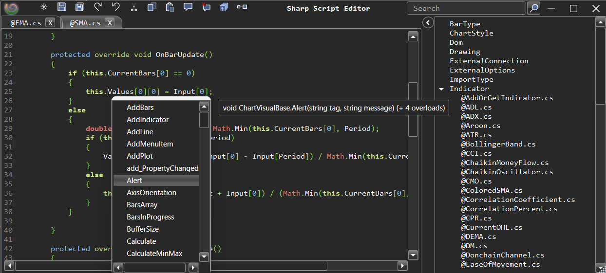 Sharp Script Editor