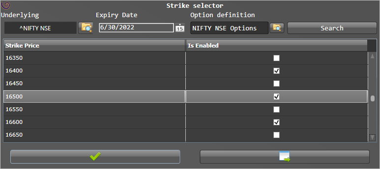 Strike Selector